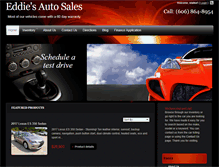 Tablet Screenshot of eddiesauto-sales.com